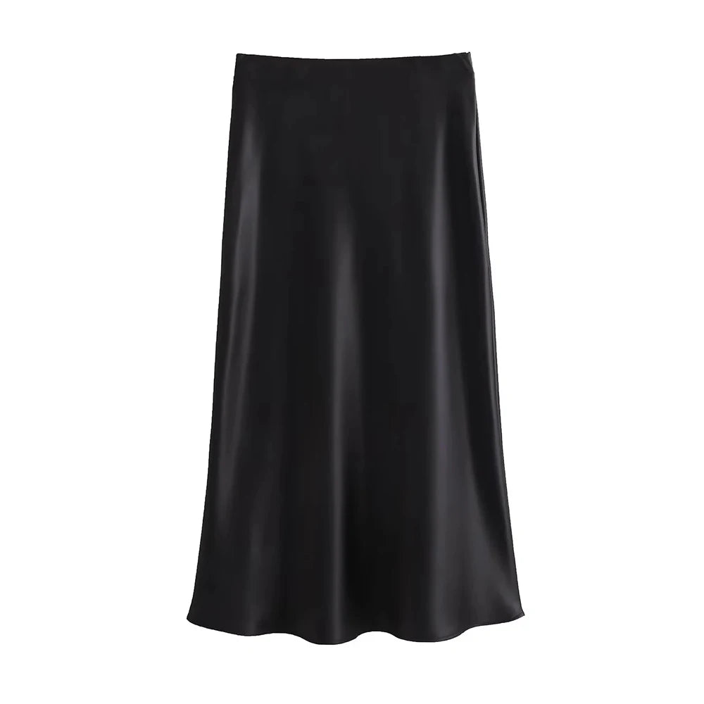 Classic and elegant style, high-waist elastic fit, versatile for office or evening outfits