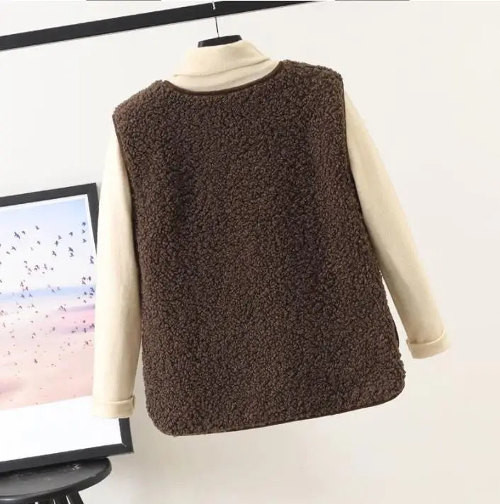 Thick Teddy Sleeveless Vest LAPANIA