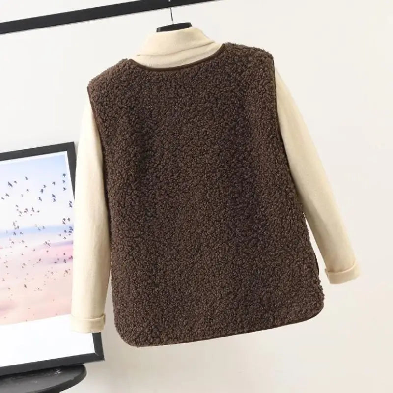Thick Teddy Sleeveless Vest LAPANIA