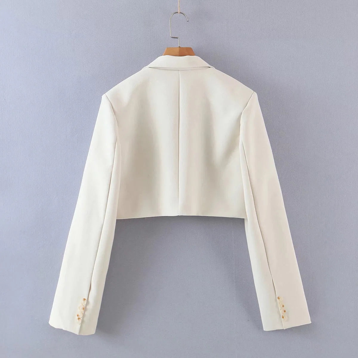 One Button Cropped Blazer & High-Waisted Mini Skirt Set LAPANIA