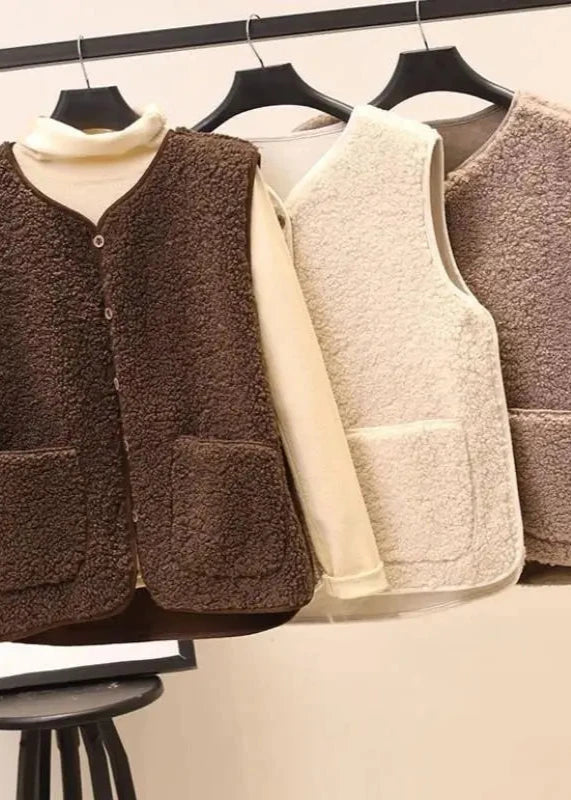 Thick Teddy Sleeveless Vest LAPANIA