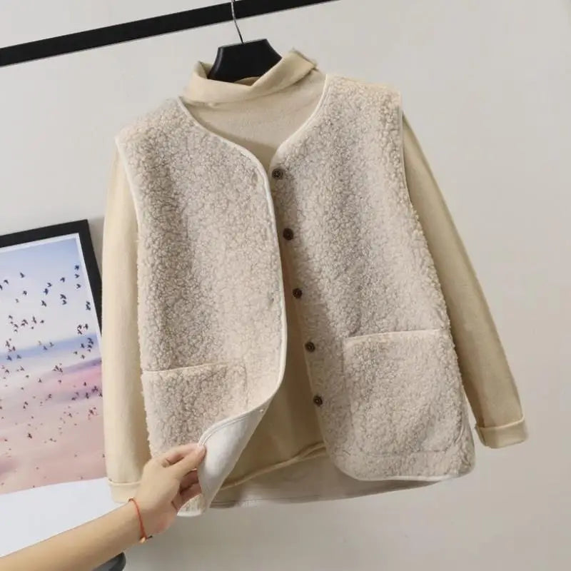 Thick Teddy Sleeveless Vest LAPANIA