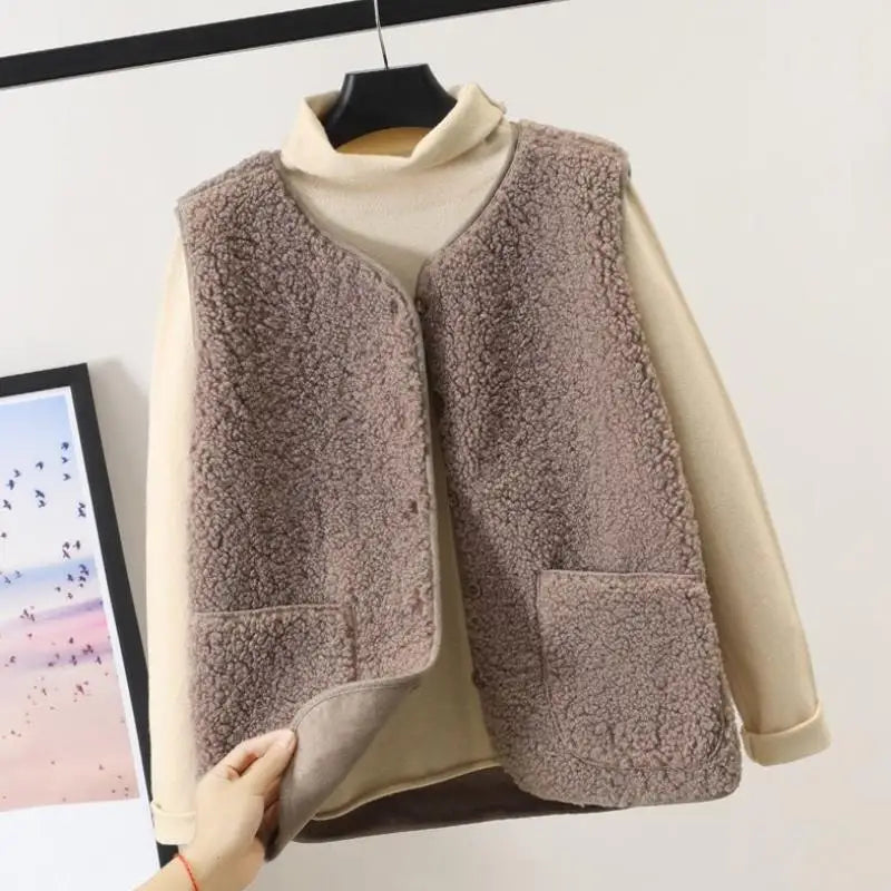 Thick Teddy Sleeveless Vest LAPANIA