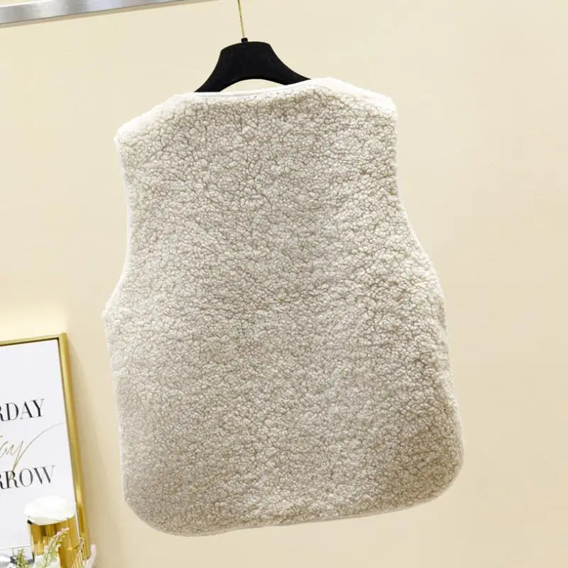Thick Teddy Sleeveless Vest LAPANIA