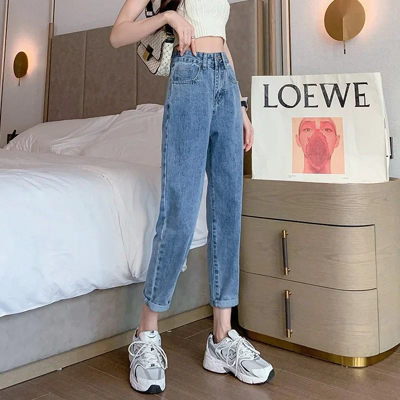 High-Waisted Dad Jeans