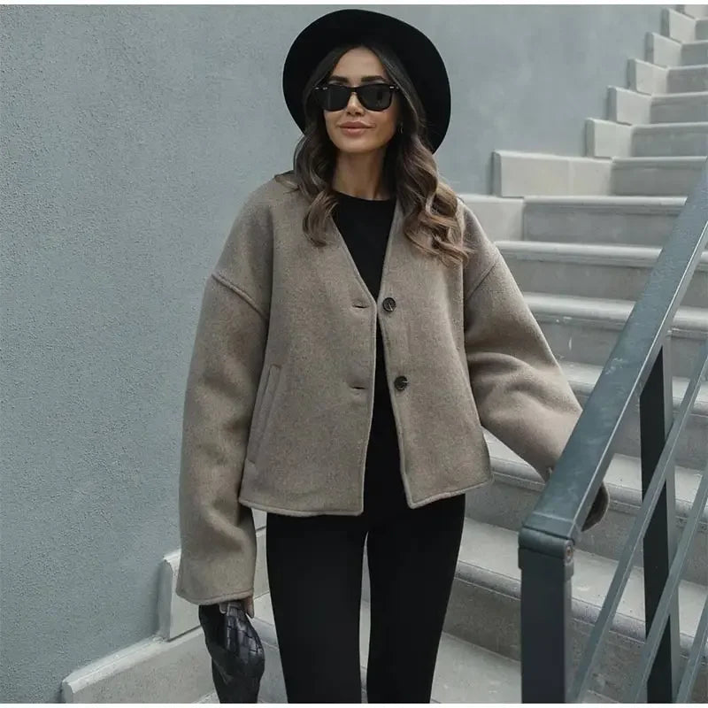 Vintage Loose Fit Blazer Coat LAPANIA