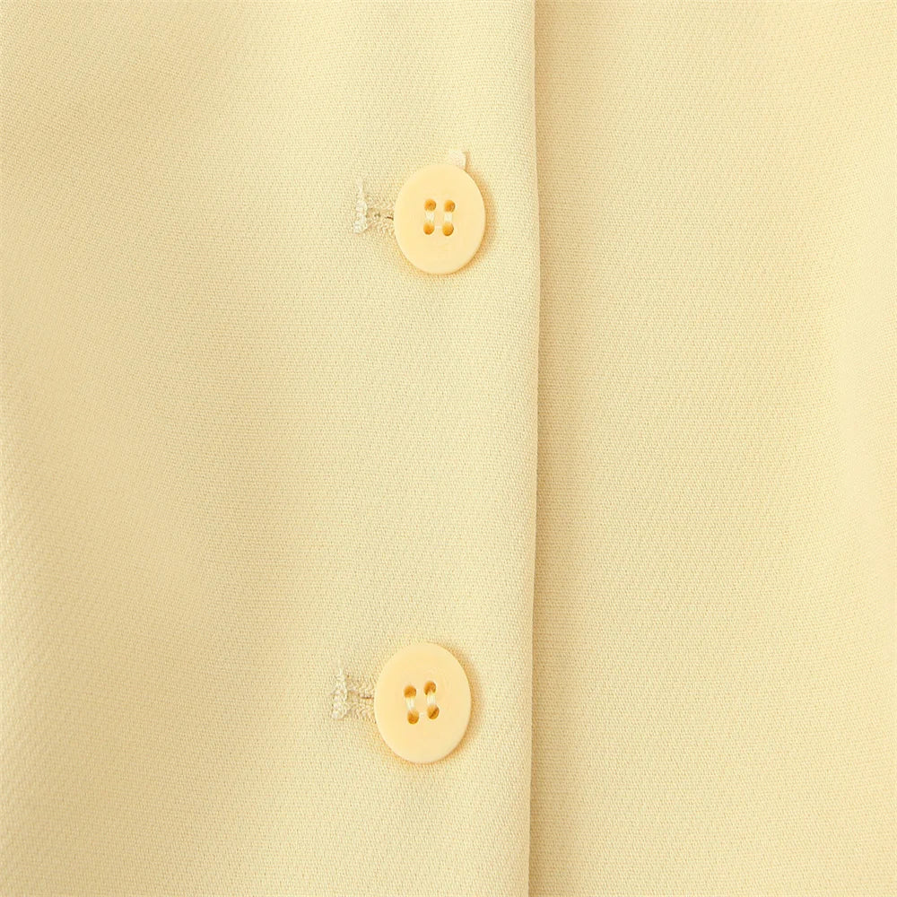 yellow belted vest LAPANIA