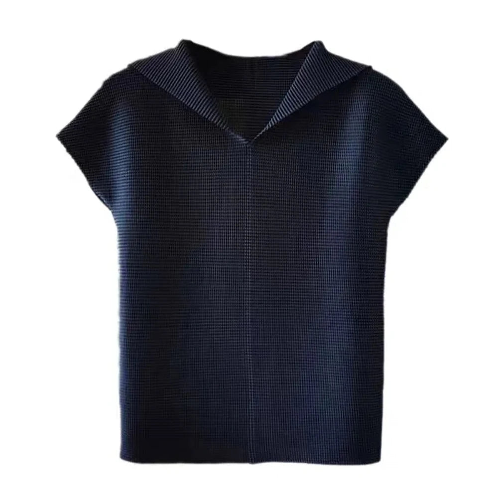 Textured V-Neck Blouse