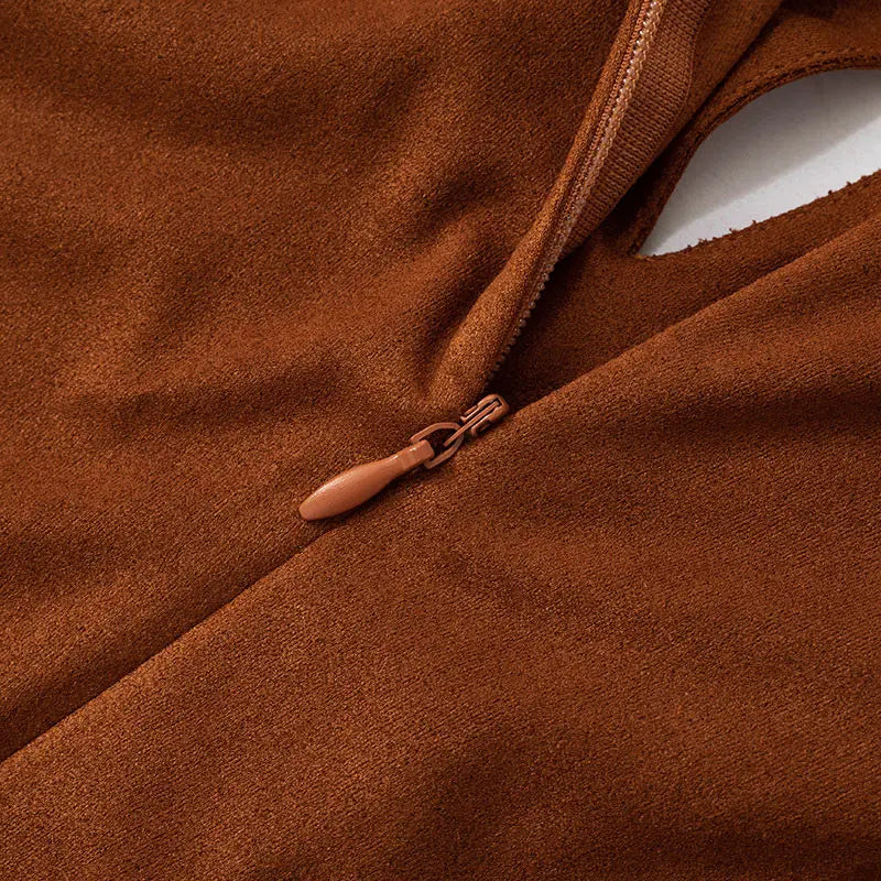Elegant Hollow Out Button Mini Dress LAPANIA