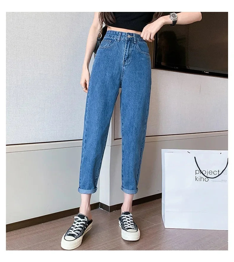 High-Waisted Dad Jeans