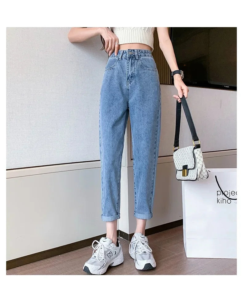 High-Waisted Dad Jeans
