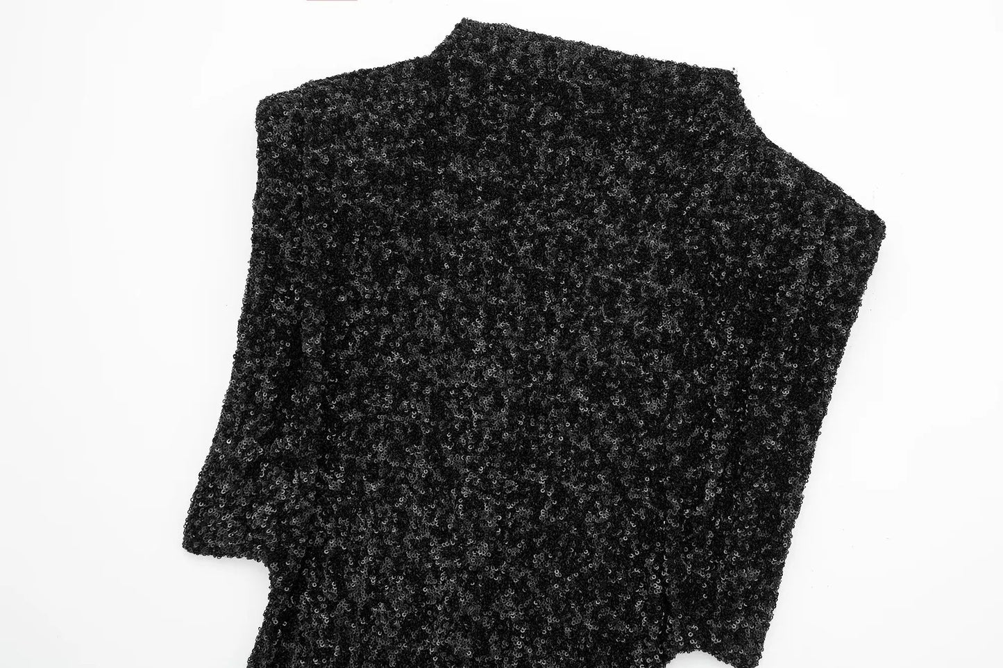Sequined Shoulder Pad Mini Dress LAPANIA