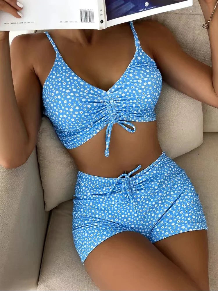 High Waist Bikini boxer Set