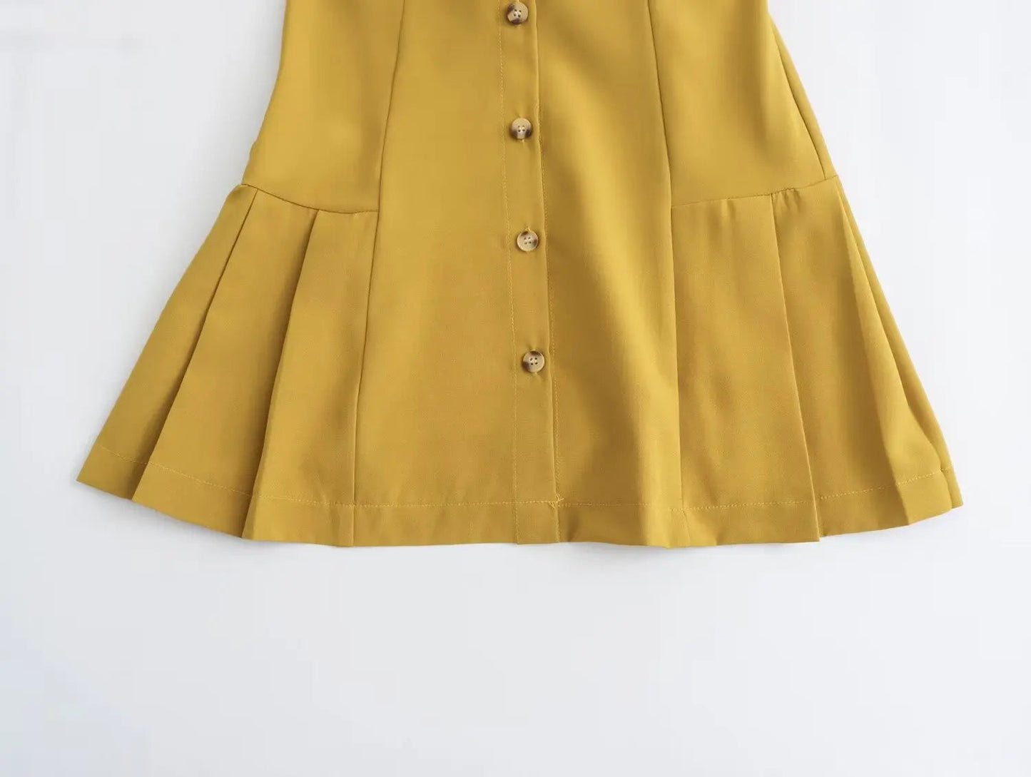 Flowy Polo Mini Dress with Pleated Skirt LAPANIA