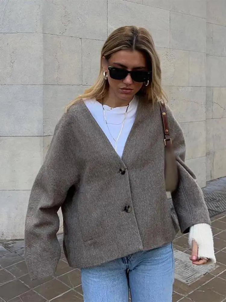 Vintage Loose Fit Blazer Coat LAPANIA