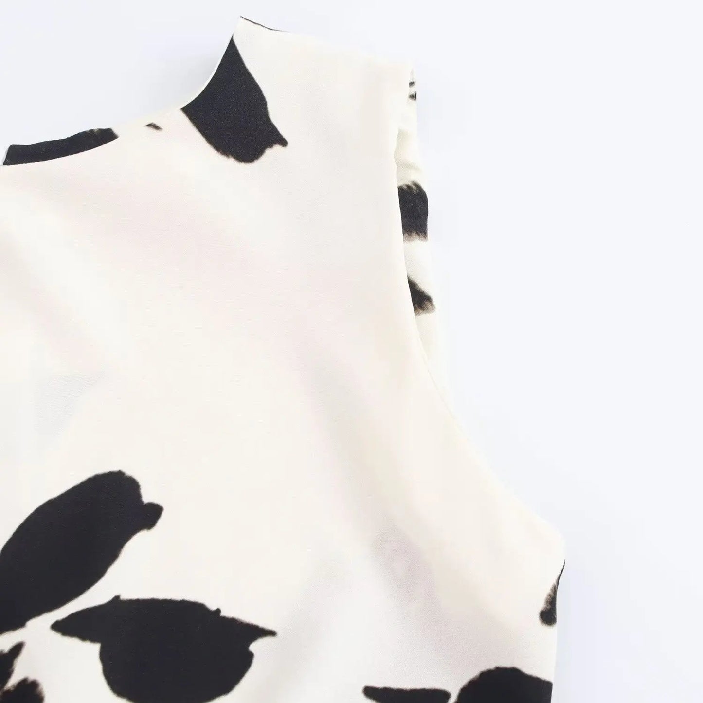 Floral Midi Dress with Draped Waist LAPANIA