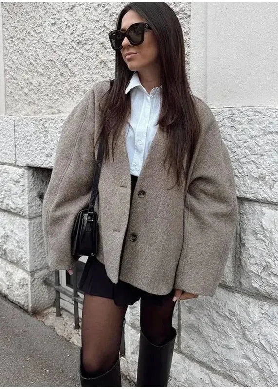 Vintage Loose Fit Blazer Coat LAPANIA