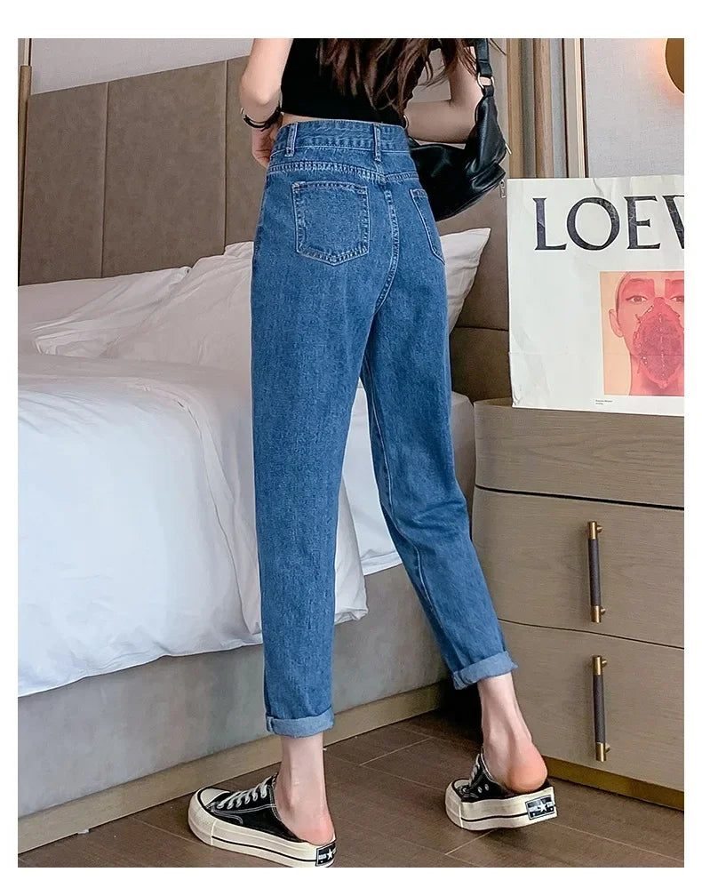 High-Waisted Dad Jeans