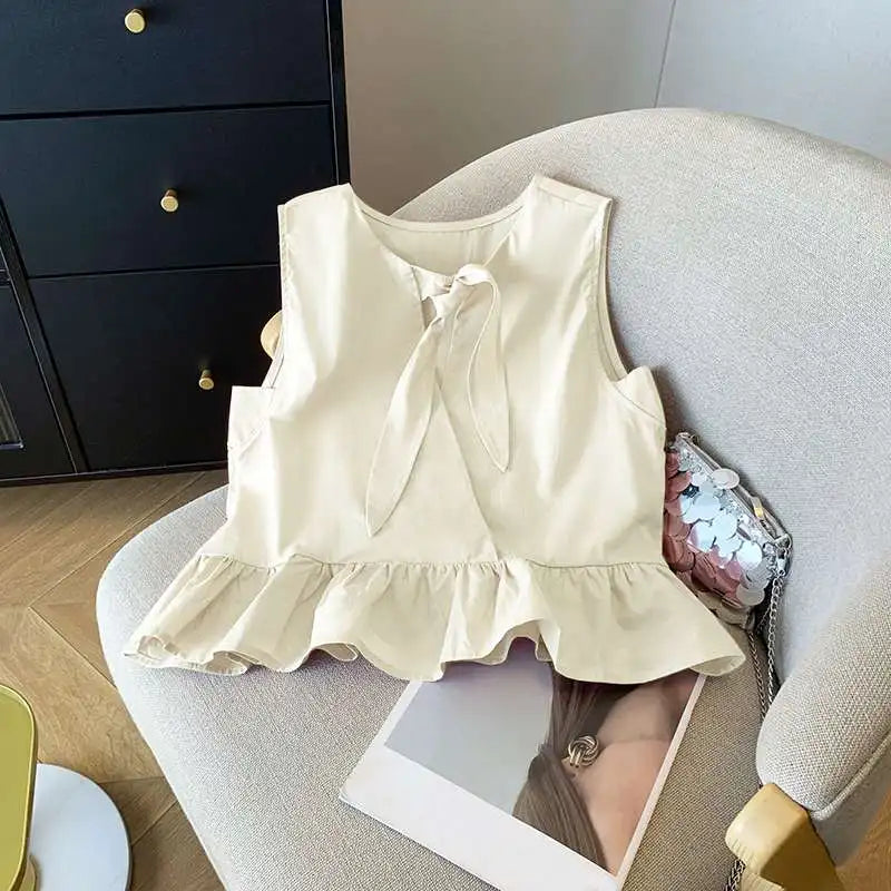 Ruffled Sleeveless Tank Top LAPANIA