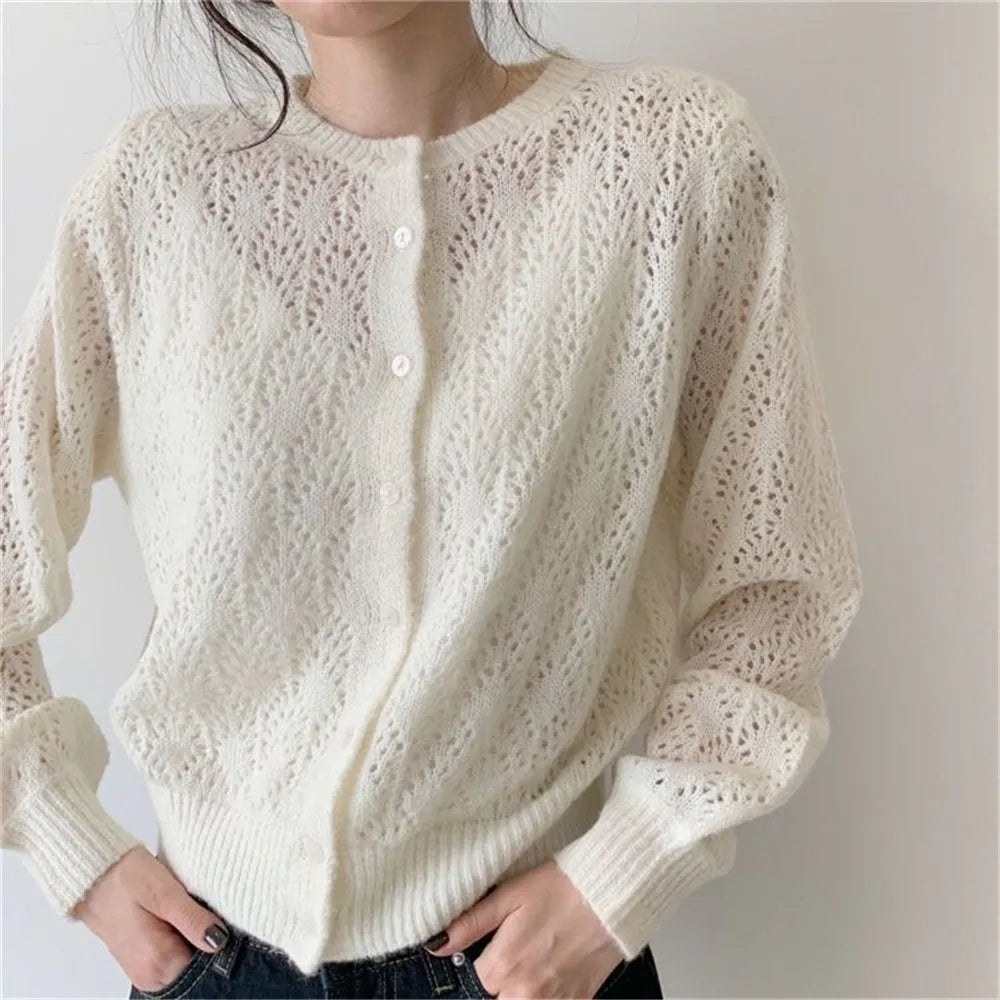 Button-Down Crochet Cardigan