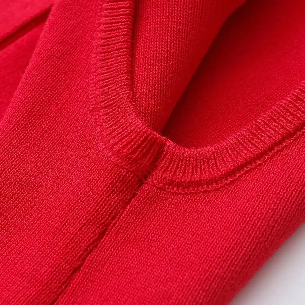 Red Knitted Mini Dress LAPANIA