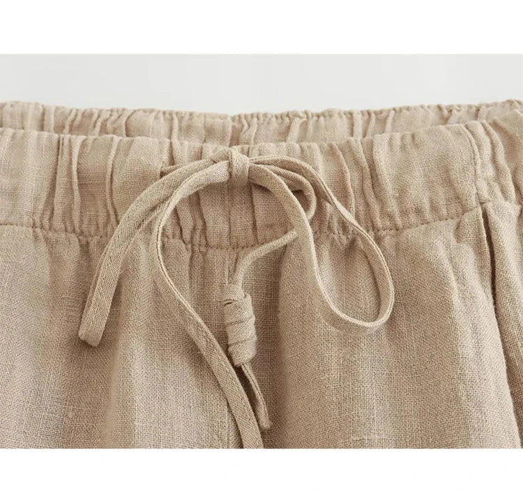 SET Halter Crop Top + Wide Leg Pants LAPANIA