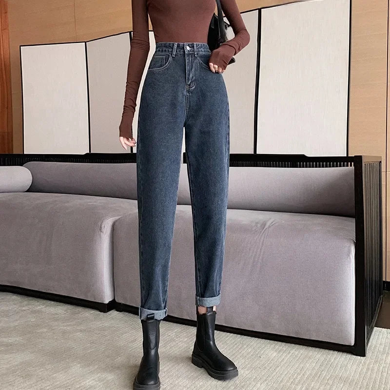 High-Waisted Dad Jeans