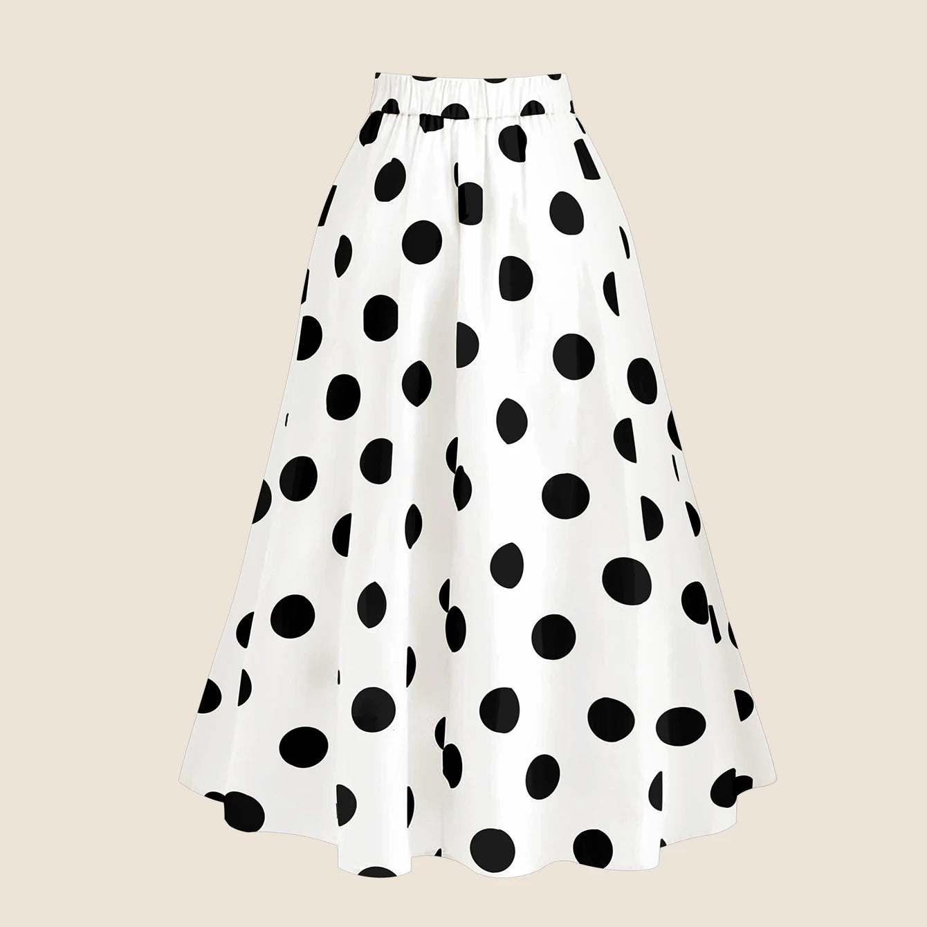 Retro One Piece Swimsuit with Skirt