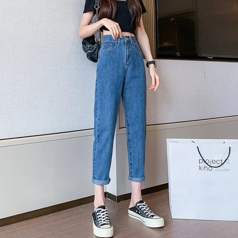 High-Waisted Dad Jeans