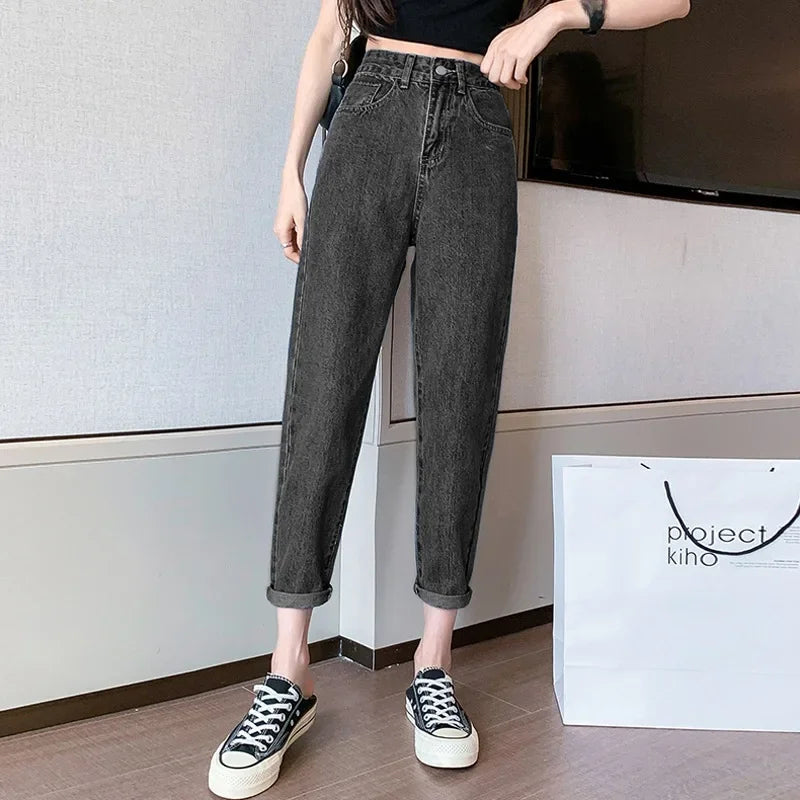 High-Waisted Dad Jeans