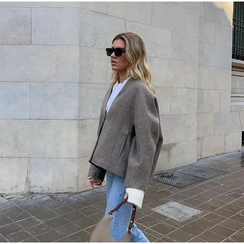 Vintage Loose Fit Blazer Coat LAPANIA