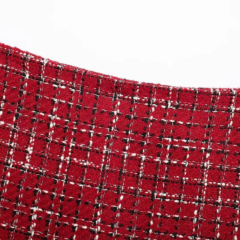 Tweed High-Waist Mini Skort LAPANIA