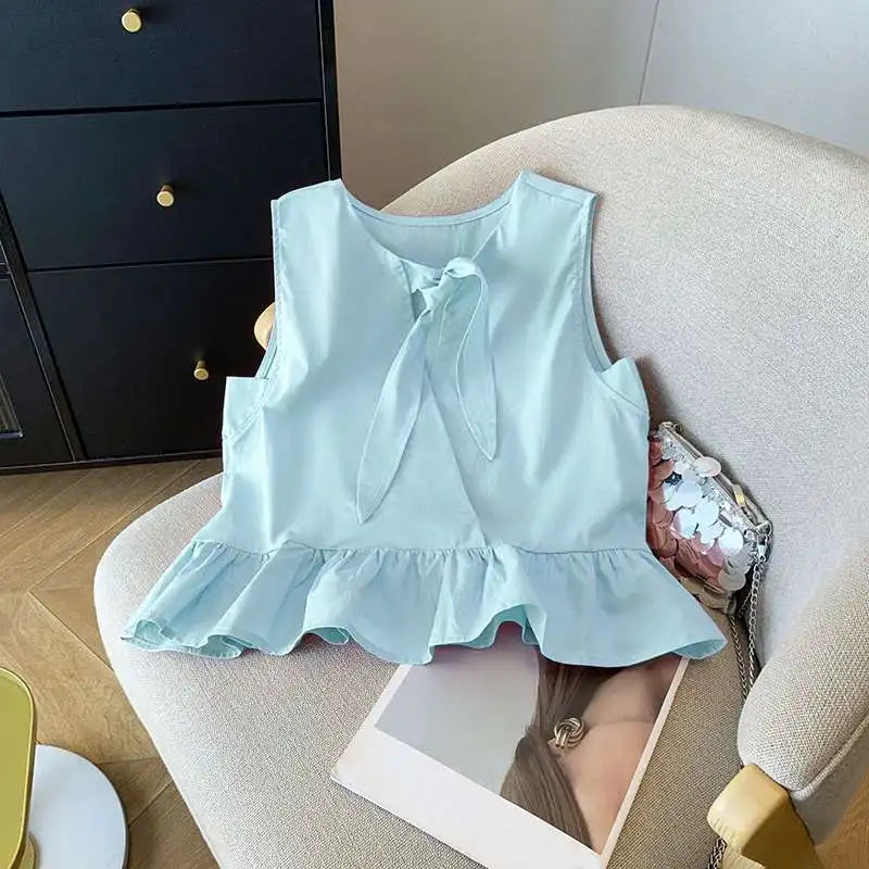 Ruffled Sleeveless Tank Top LAPANIA