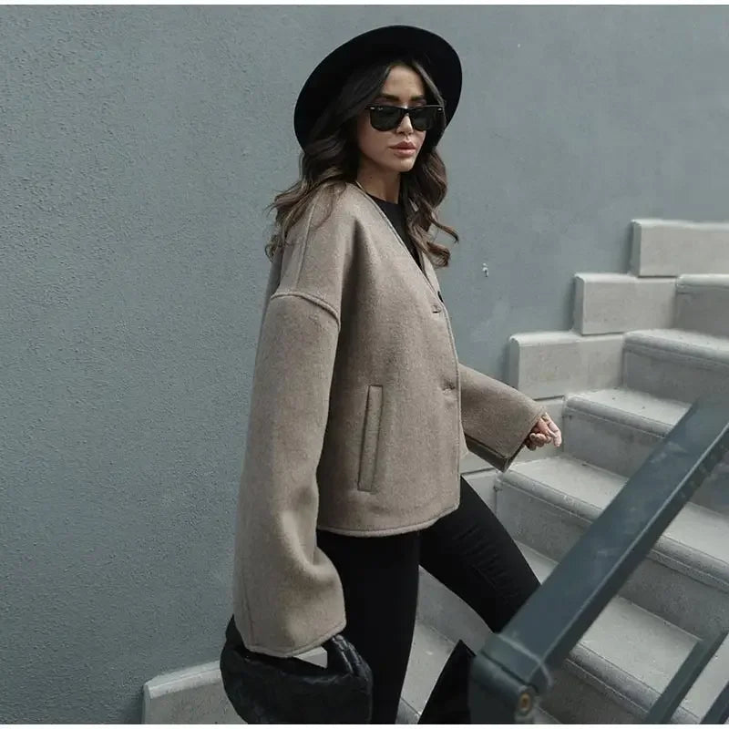 Vintage Loose Fit Blazer Coat LAPANIA