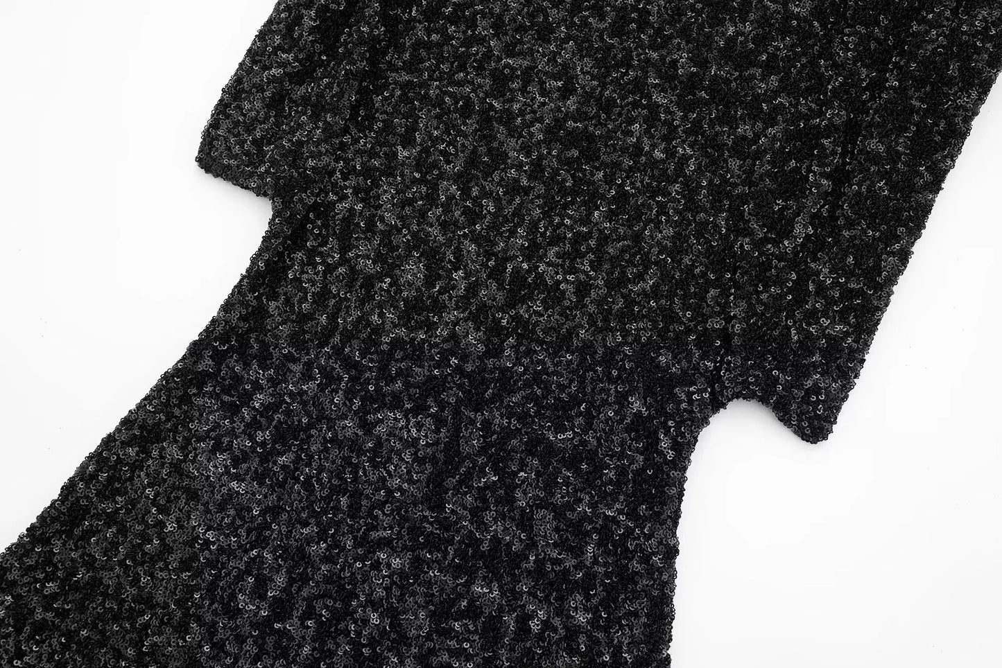 Sequined Shoulder Pad Mini Dress LAPANIA