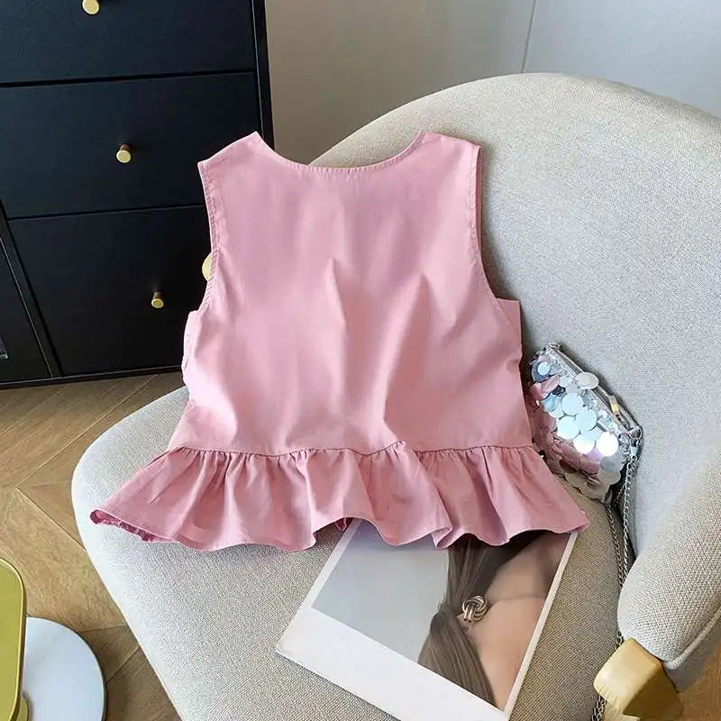Ruffled Sleeveless Tank Top LAPANIA