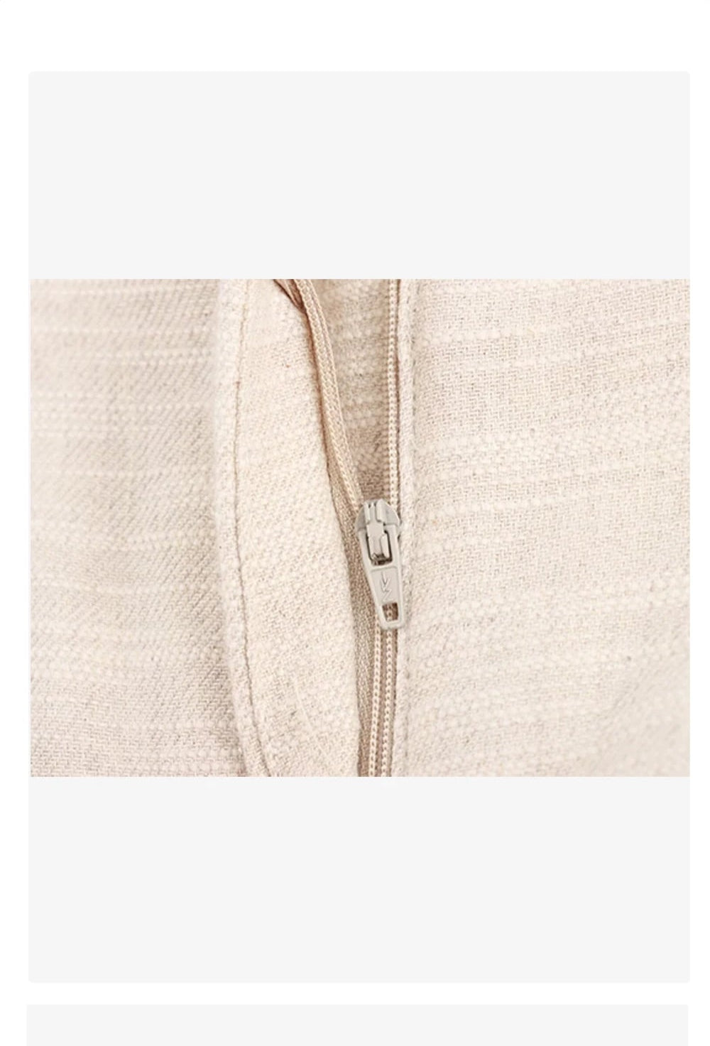 Sienna Beige High-Waist Straight-Leg Pants LAPANIA