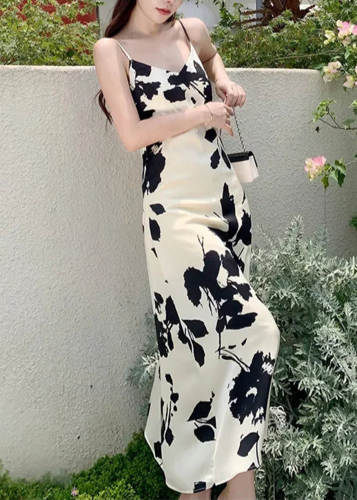 floral V-Neck maxi Dress LAPANIA