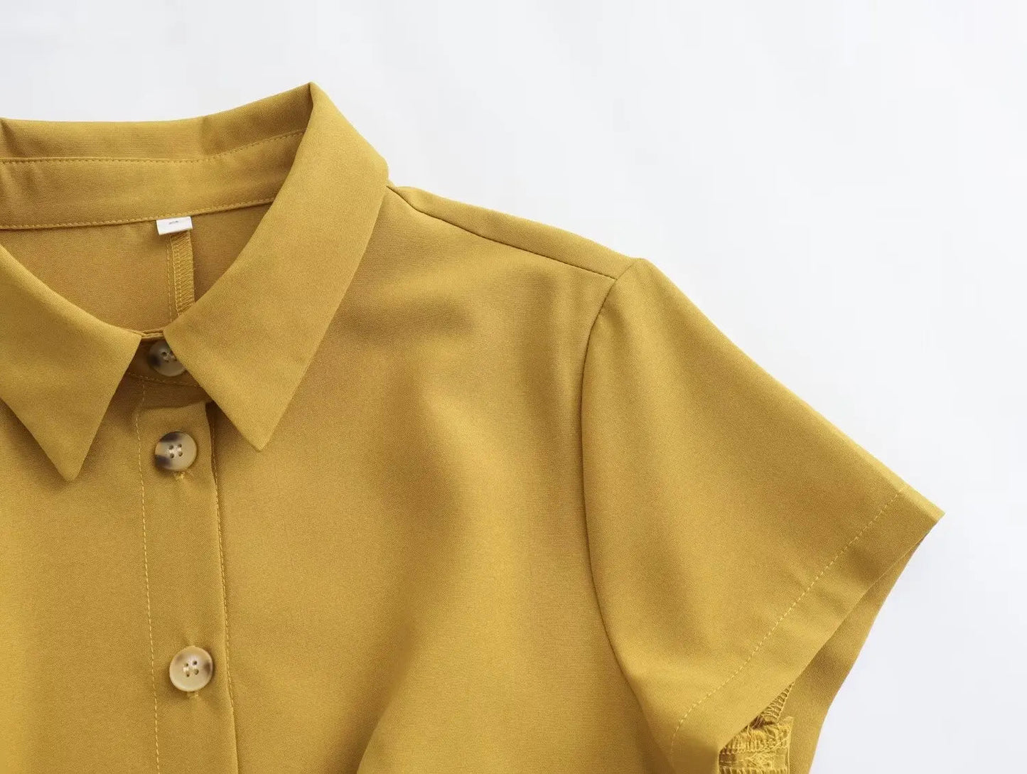 Flowy Polo Mini Dress with Pleated Skirt LAPANIA
