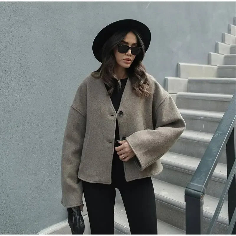 Vintage Loose Fit Blazer Coat LAPANIA