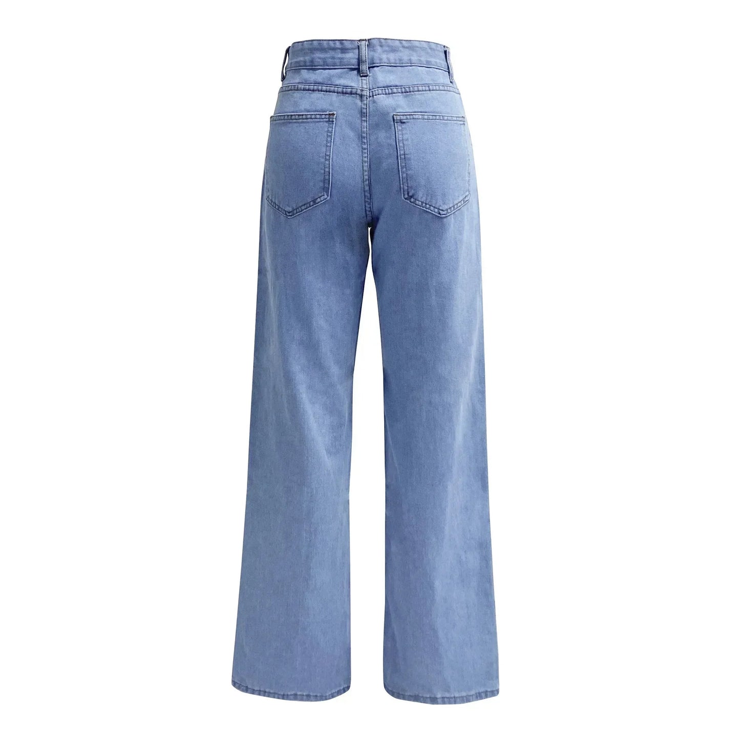 High-Waisted Straight Leg Jeans LAPANIA