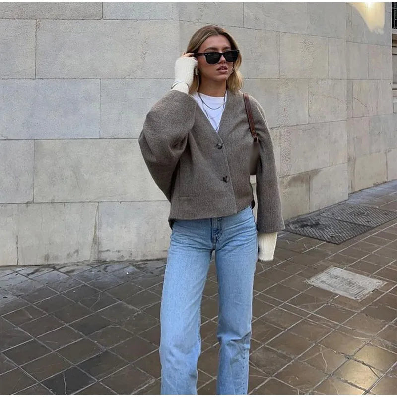 Vintage Loose Fit Blazer Coat LAPANIA