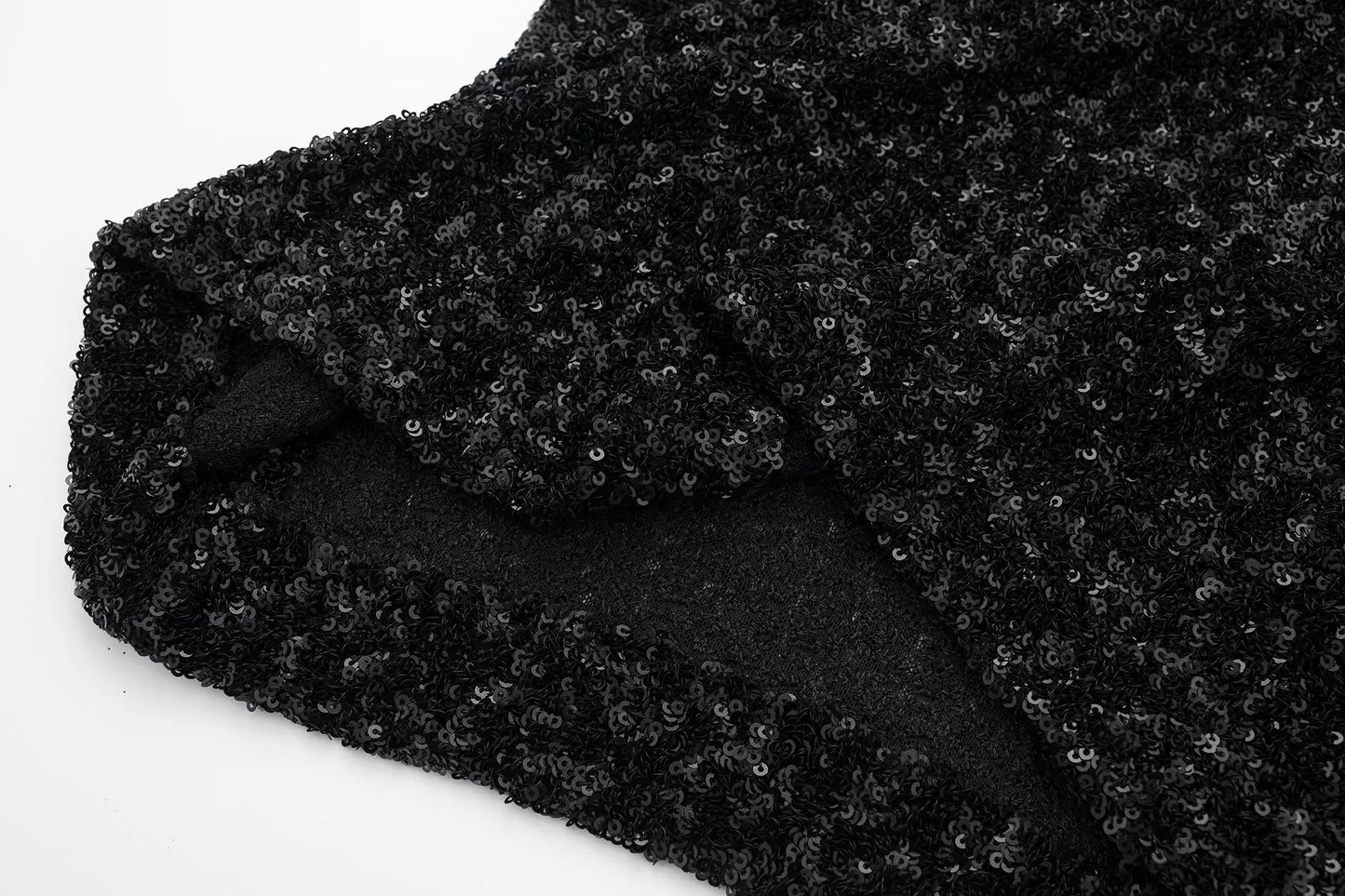 Sequined Shoulder Pad Mini Dress LAPANIA