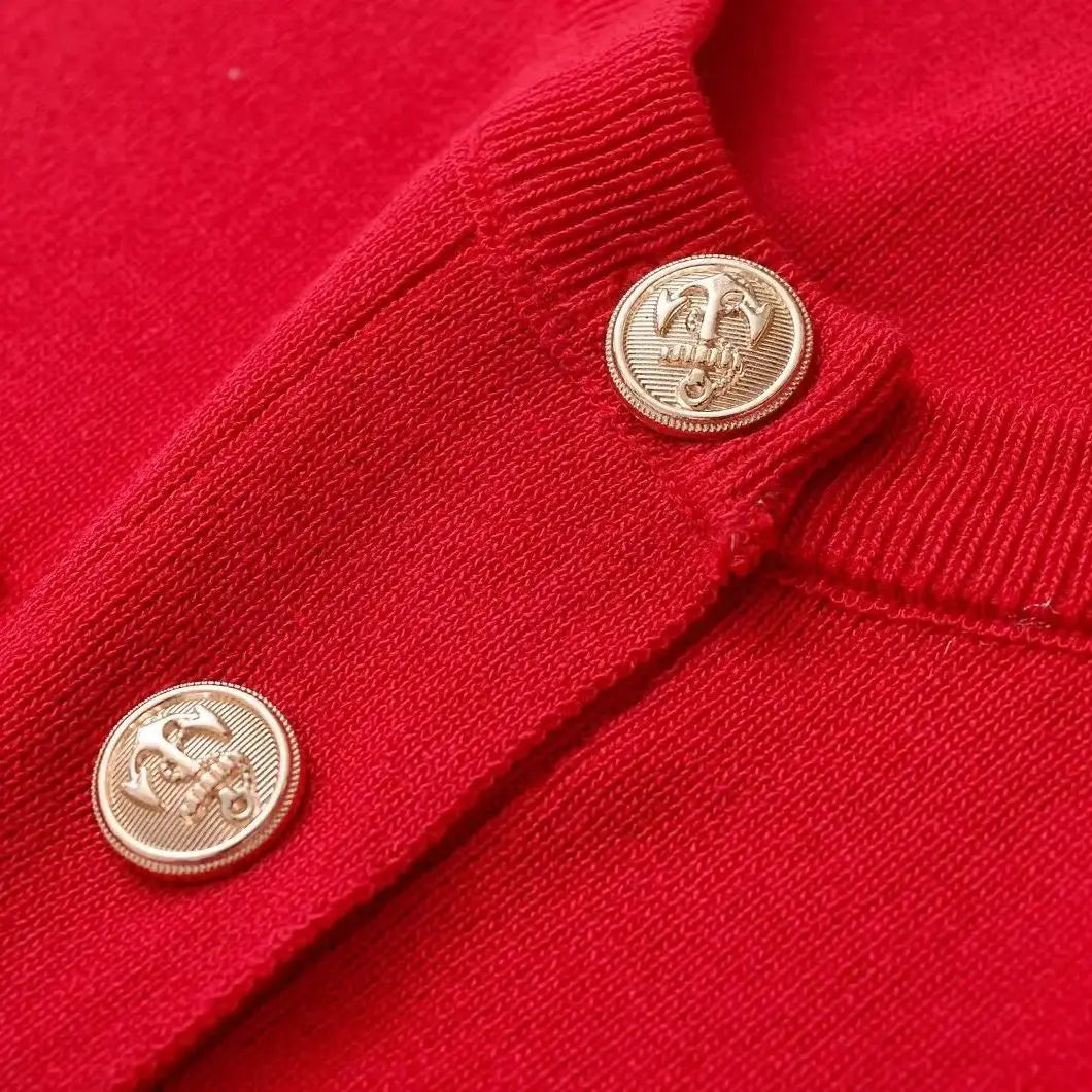 Red Knitted Mini Dress LAPANIA