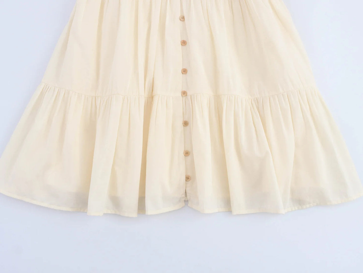 Floral Embroidery Belted Mini Dress LAPANIA