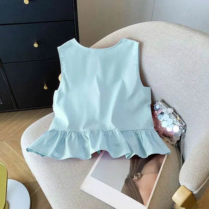 Ruffled Sleeveless Tank Top LAPANIA