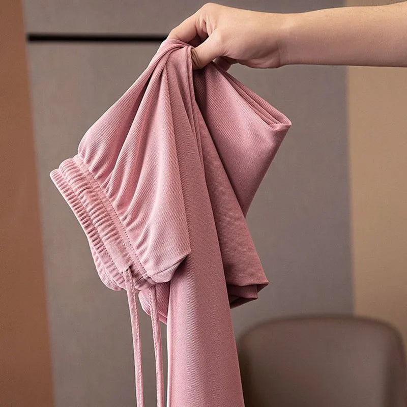 Soft Ice Silk Wide-Leg Pants LAPANIA
