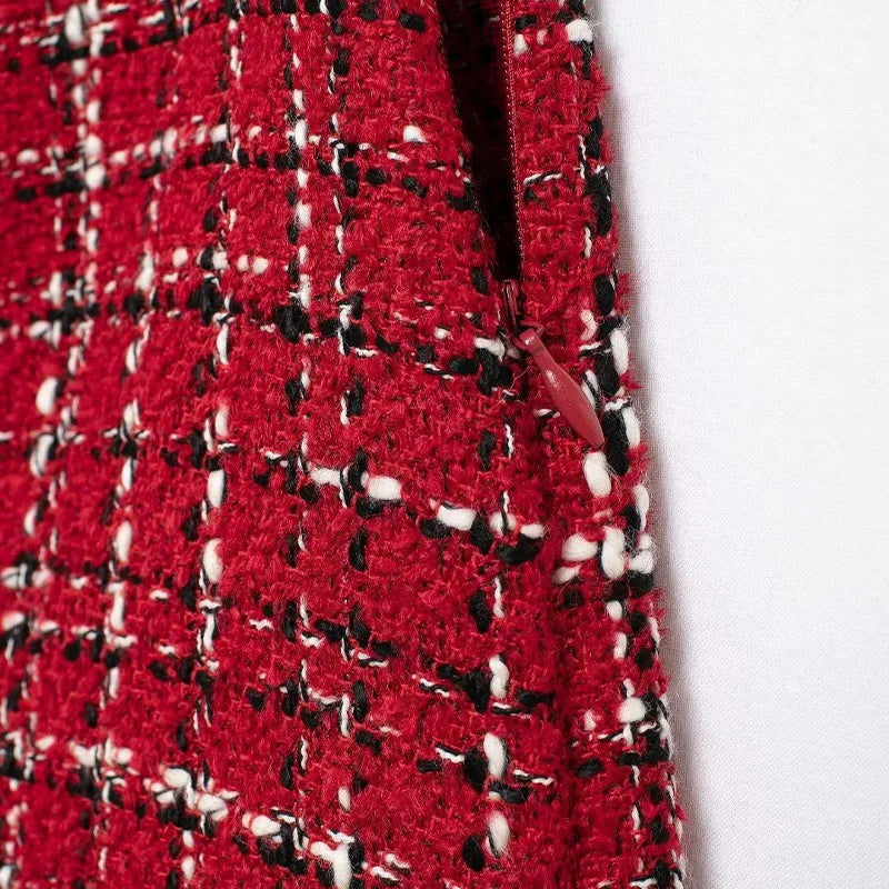 Tweed High-Waist Mini Skort LAPANIA