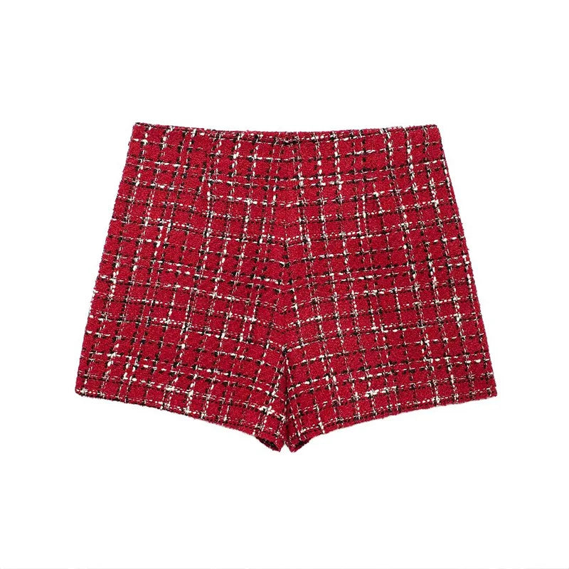 Tweed High-Waist Mini Skort LAPANIA