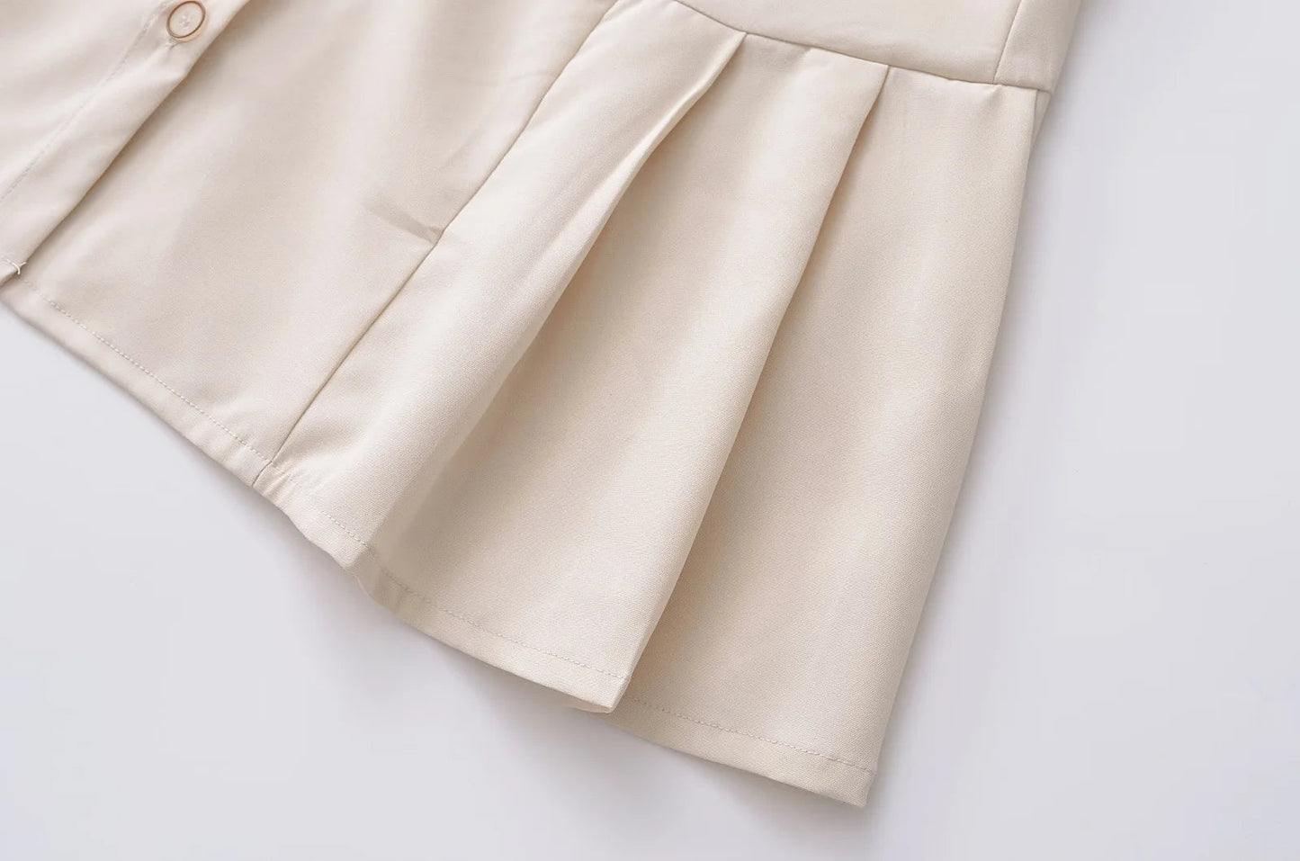 Flowy Polo Mini Dress with Pleated Skirt LAPANIA